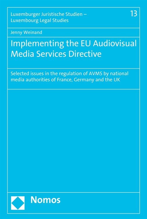 Produktbild: Implementing the EU Audiovisual Media Services Directive
