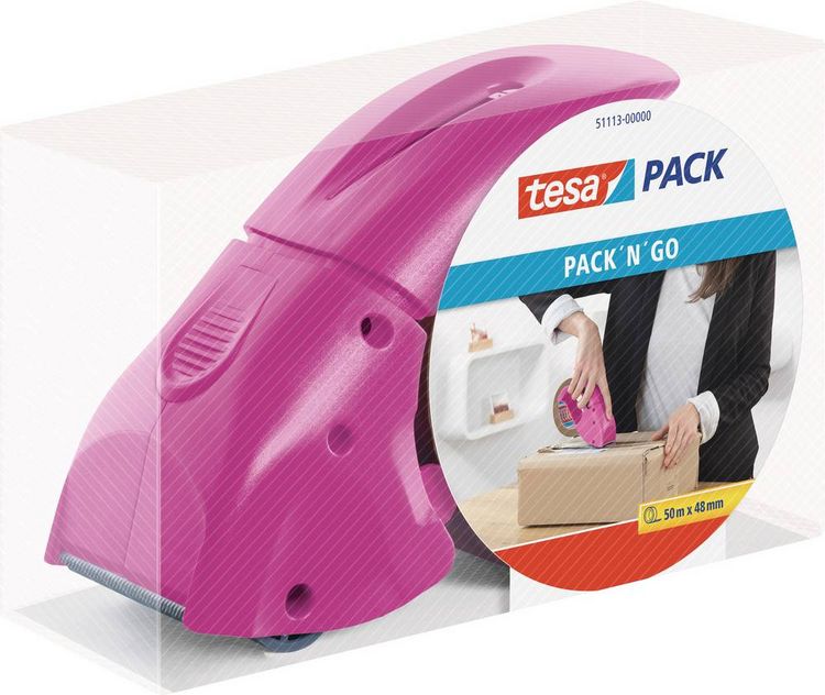 Produktbild: Handabroller tesapack Pack'n Go, pink