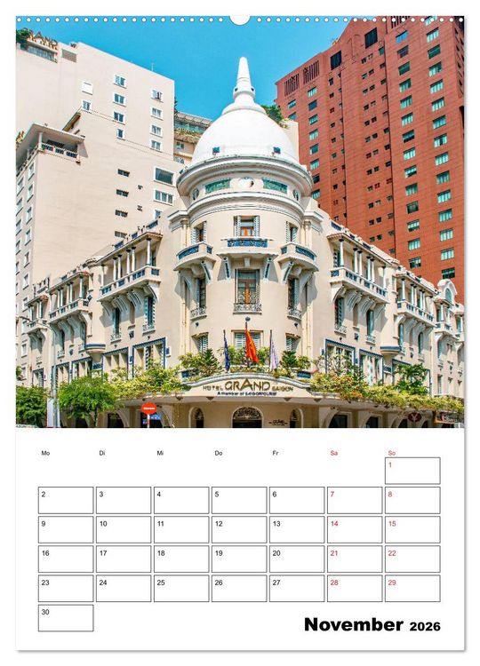 Produktbild: Ho-Chi-Minh-Stadt - die sch&ouml;nsten Sehensw&uuml;rdigkeiten (Wandkalender 2026 DIN A2 hoch), CALVENDO Monatskalender