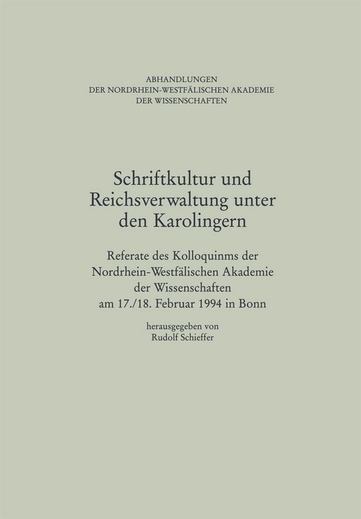 Produktbild: Schriftkultur und Reichsverwaltung unter den Karolingern