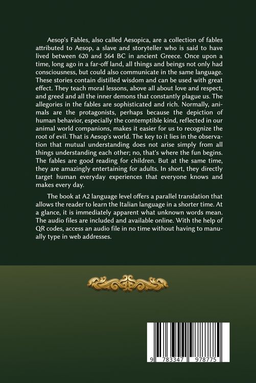 Produktbild: Italian-English Aesop's Fables for Young and Old