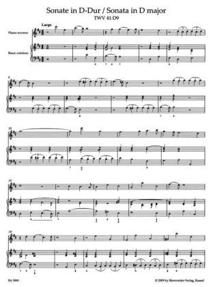 Produktbild: Telemann, G: A. d. Essercizii Musici/Zwei Sonaten Querfl&ouml;te