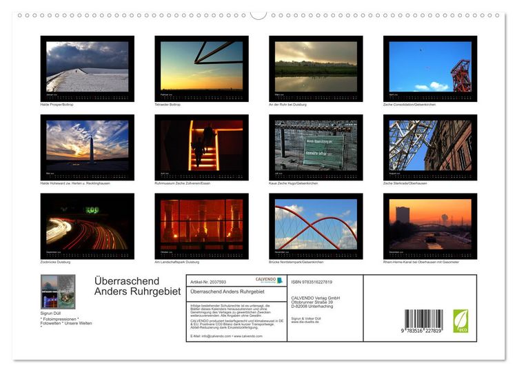 Produktbild: &Uuml;berraschend Anders Ruhrgebiet (hochwertiger Premium Wandkalender 2026 DIN A2 quer), Kunstdruck in Hochglanz