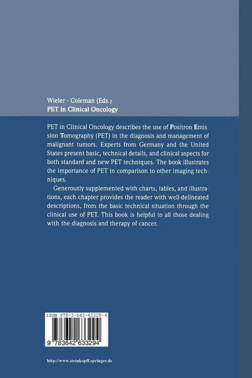 Produktbild: PET in Clinical Oncology