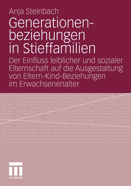 Produktbild: Generationenbeziehungen in Stieffamilien
