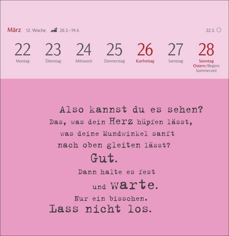 Produktbild: Clara Louise: Dort, wo die Sterne funkeln Premium-Postkartenkalender 2027 - 53 Postkarten mit poetischen Gedanken