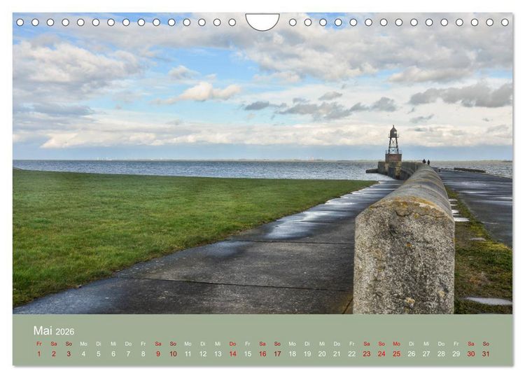 Produktbild: Wilhelmshaven - Sonne, K&uuml;ste und Meer (Wandkalender 2026 DIN A4 quer), CALVENDO Monatskalender