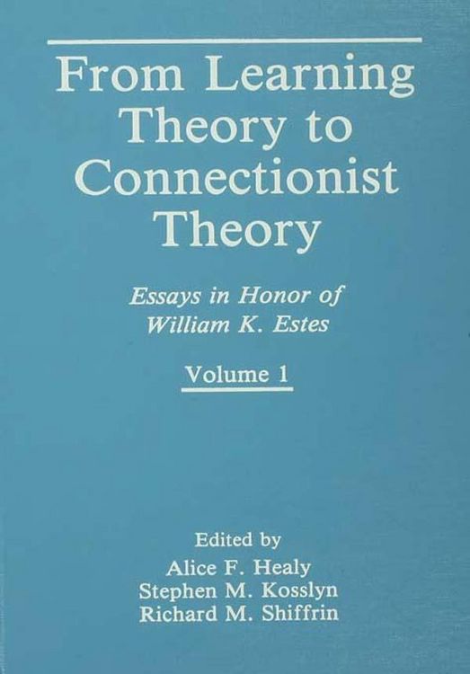 Produktbild: From Learning Theory to Connectionist Theory