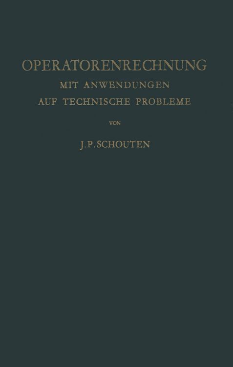 Produktbild: Operatorenrechnung