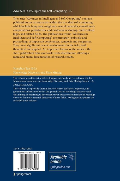 Produktbild: Knowledge Discovery and Data Mining