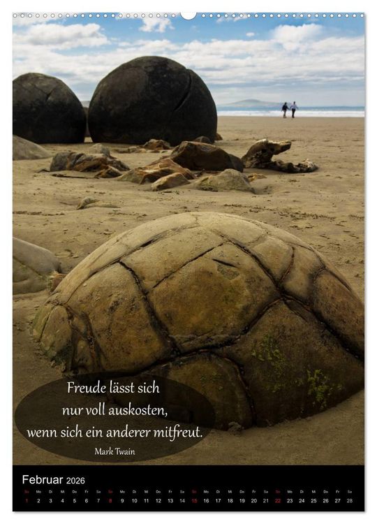 Produktbild: Neuseeland - Ein Land steht Kopf (Wandkalender 2026 DIN A2 hoch), CALVENDO Monatskalender