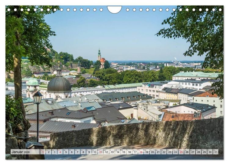 Produktbild: SALZBURG Blicke auf die Mozartstadt (Wandkalender 2026 DIN A4 quer), CALVENDO Monatskalender