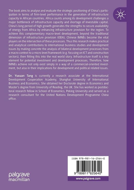 Produktbild: The Operations of Chinese Infrastructure Multinationals in Africa