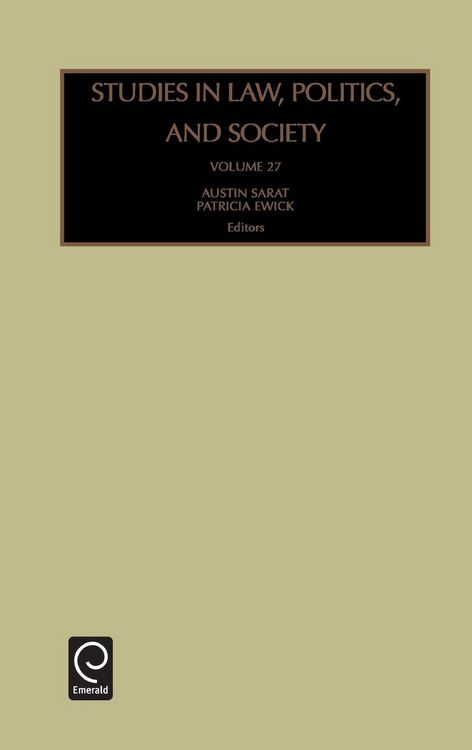 Produktbild: Studies in Law, Politics and Society