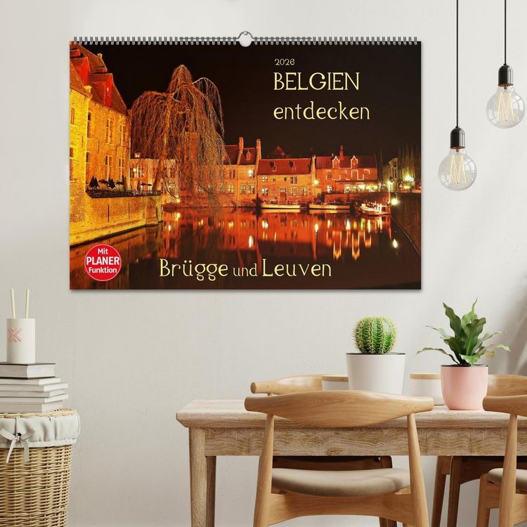 Produktbild: Belgien entdecken - Br&uuml;gge und Leuven (Wandkalender 2026 DIN A2 quer), CALVENDO Monatskalender