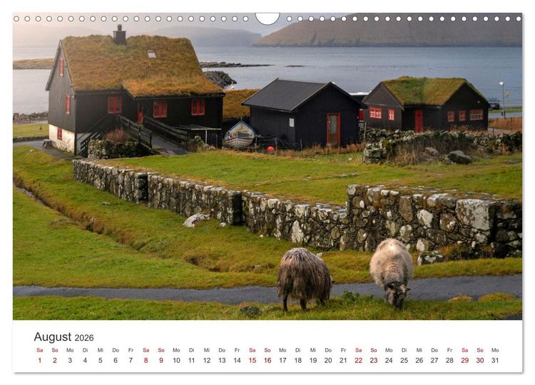 Produktbild: F&Auml;R&Ouml;ER INSELN - Herbstlichter (Wandkalender 2026 DIN A3 quer), CALVENDO Monatskalender
