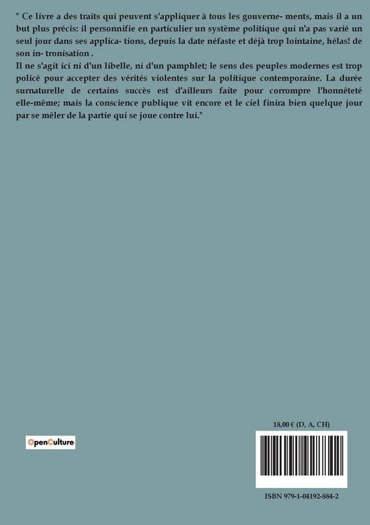 Produktbild: Dialogue aux enfers entre Machiavel et Montesquieu