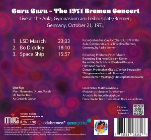 Produktbild: The 1971 Bremen Concert