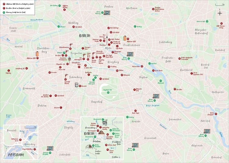 Produktbild: Das Buch der kuriosen Orte in Berlin