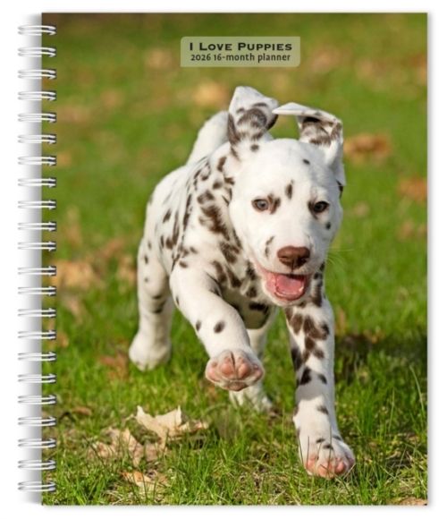 Produktbild: I Love Puppies 2026 6 X 7.75 Inch Spiral-Bound Wire-O Weekly Engagement Planner Calendar New Full-Color Image Every Week