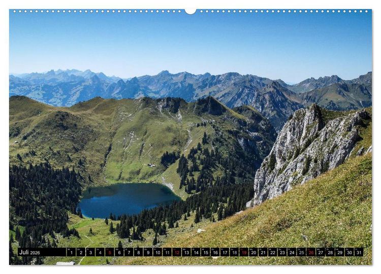 Produktbild: Bellevue Schweiz (Wandkalender 2026 DIN A2 quer), CALVENDO Monatskalender