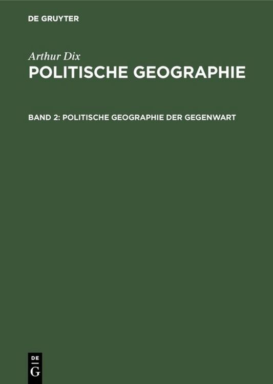Produktbild: Politische Geographie der Gegenwart