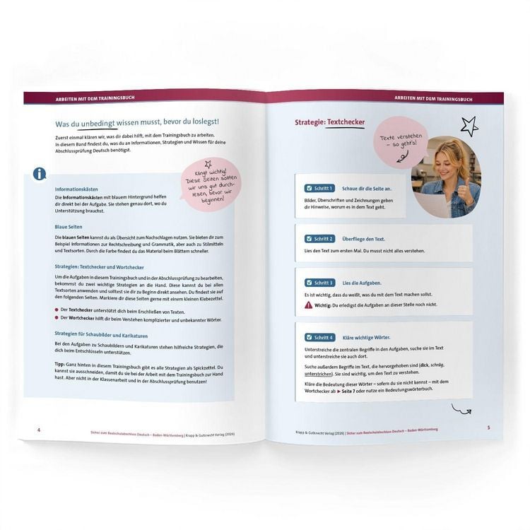 Produktbild: Sicher zum Realschulabschluss Deutsch Baden-W&uuml;rttemberg neues Pr&uuml;fungsformat 2027