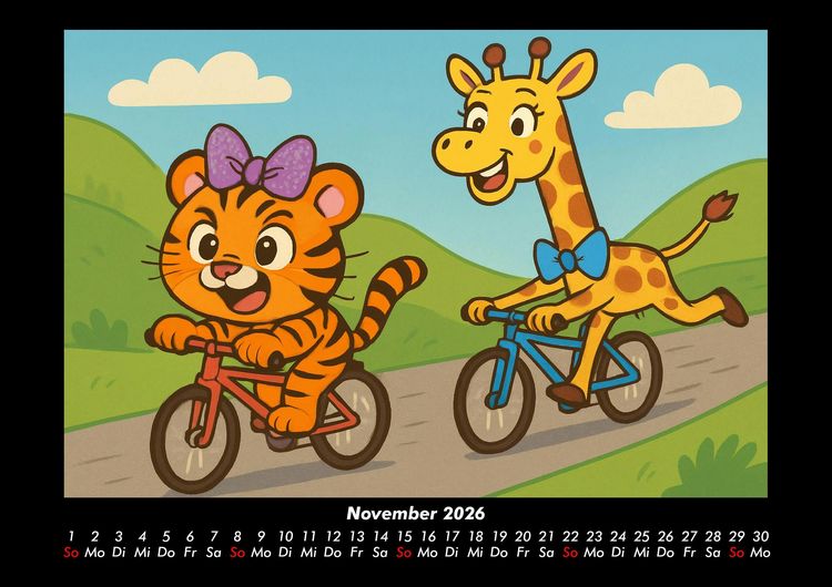 Produktbild: Tina & Nala bei den Olympischen Spielen 2026 Fotokalender DIN A3