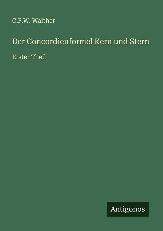 Produktbild: Der Concordienformel Kern und Stern