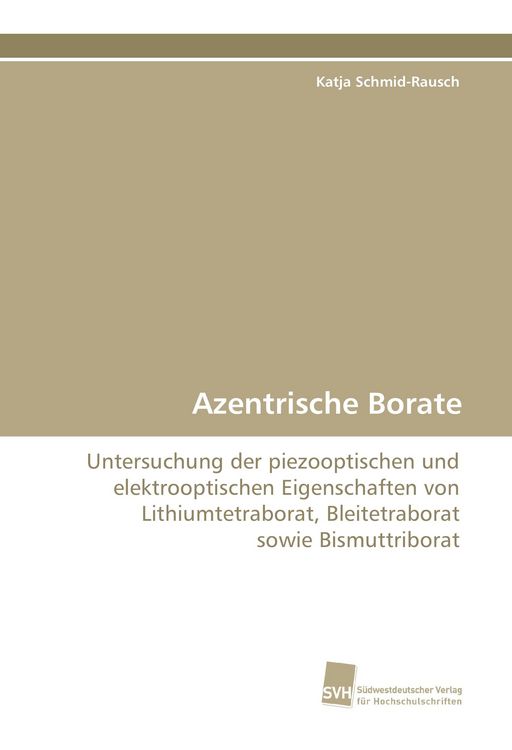 Produktbild: Azentrische Borate