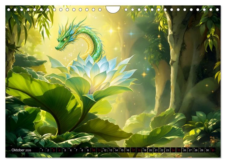 Produktbild: Mythos trifft Botanik &ndash; Die geheimnisvollen Drachenpflanzen (Wandkalender 2026 DIN A4 quer), CALVENDO Monatskalender