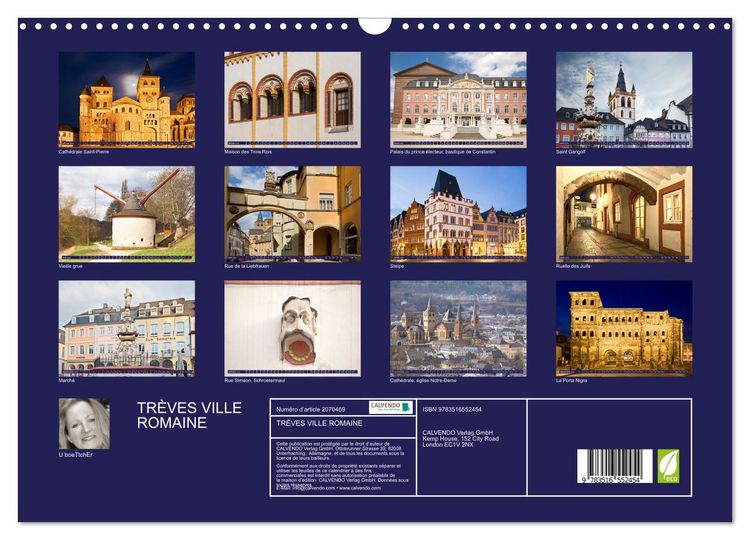 Produktbild: TR&Egrave;VES VILLE ROMAINE (Calendrier mural 2026 DIN A3 vertical), CALVENDO calendrier mensuel