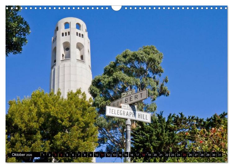 Produktbild: San Francisco - Traumstadt in Kalifornien (Wandkalender 2026 DIN A3 quer), CALVENDO Monatskalender