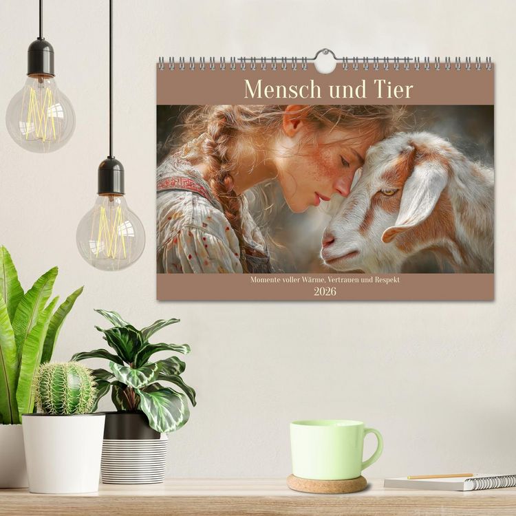 Produktbild: Mensch und Tier. Momente voller W&auml;rme, Vertrauen und Respekt (Wandkalender 2026 DIN A4 quer), CALVENDO Monatskalender
