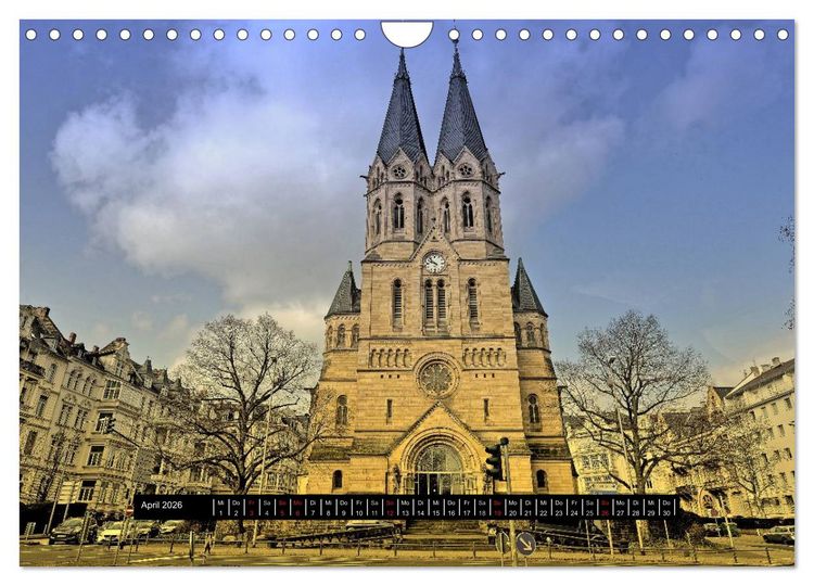 Produktbild: Wiesbaden Aquis Mattiacis (Wandkalender 2026 DIN A4 quer), CALVENDO Monatskalender
