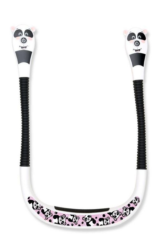 Produktbild: Neklite Pals (Panda) Premium Duo-Leselicht zum Umh&auml;ngen - wiederaufladbar - mit vielen Einstellungen