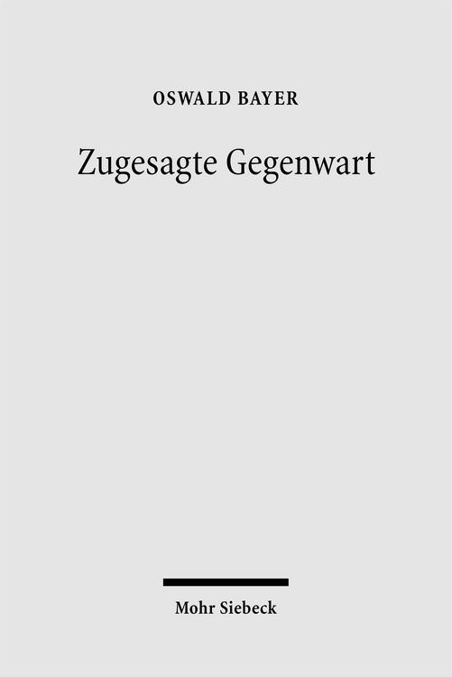 Produktbild: Zugesagte Gegenwart