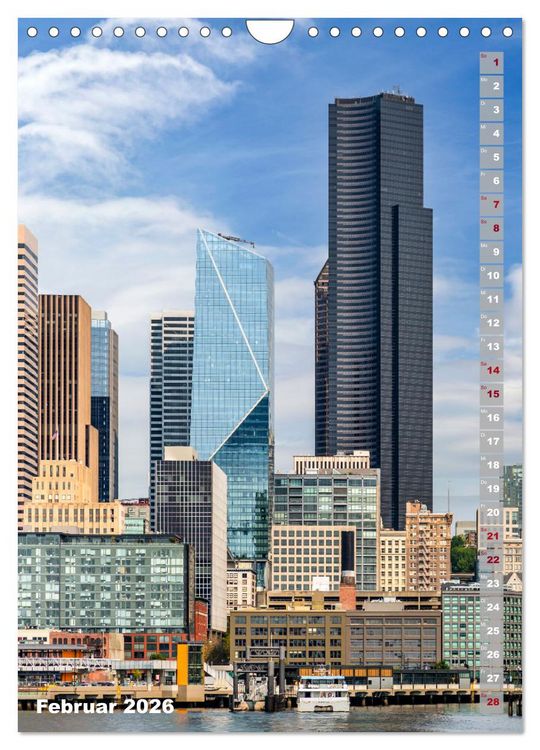 Produktbild: SEATTLE Imposante Stadt- und Naturimpressionen (Wandkalender 2026 DIN A4 hoch), CALVENDO Monatskalender