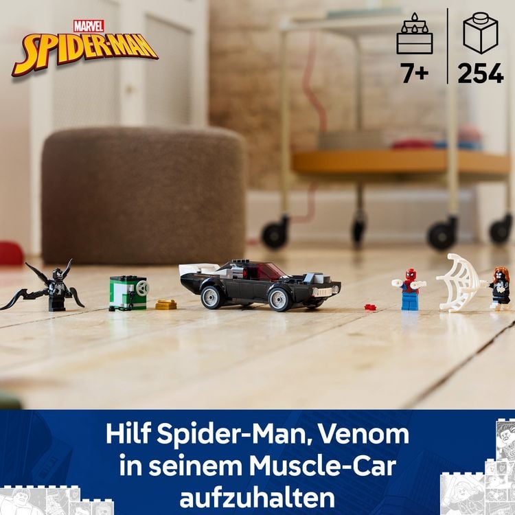 Produktbild: LEGO Marvel Spider-Man vs. Venom Muscle-Car - Auto Spielzeug 76309