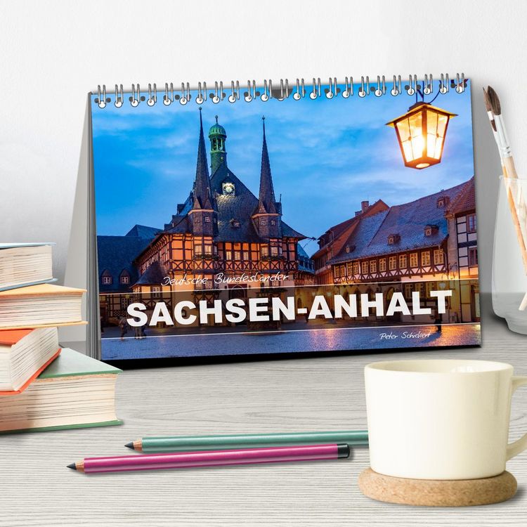 Produktbild: Deutsche Bundesl&auml;nder - Sachsen-Anhalt (Tischkalender 2026 DIN A5 quer), CALVENDO Monatskalender