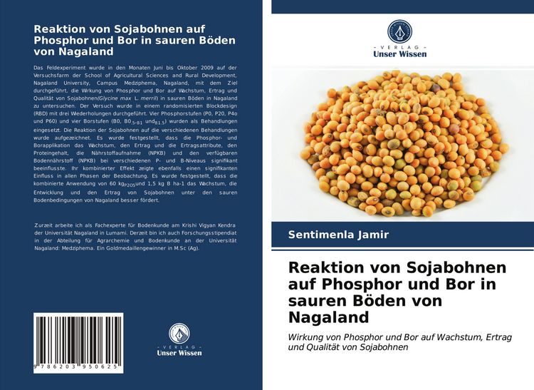 Produktbild: Reaktion von Sojabohnen auf Phosphor und Bor in sauren B&ouml;den von Nagaland