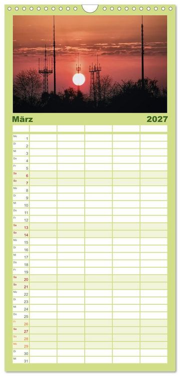 Produktbild: Familienplaner 2027 - Dreieich Natur Pur mit 5 Spalten (Wandkalender, 21 x 45 cm) CALVENDO