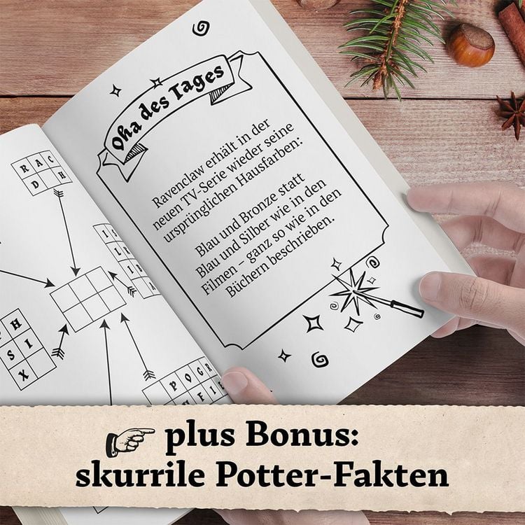 Produktbild: Das geheimnisvolle R&auml;tsel-Adventskalender-Buch f&uuml;r Potter-Fans &ndash; Der inoffizielle Weihnachts-Countdown