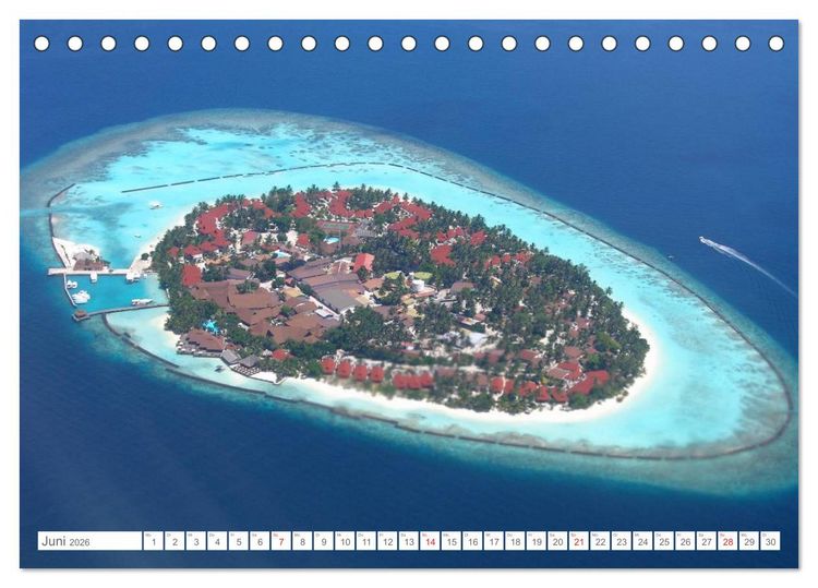 Produktbild: Malediven - Traumstr&auml;nde im Paradies (Tischkalender 2026 DIN A5 quer), CALVENDO Monatskalender