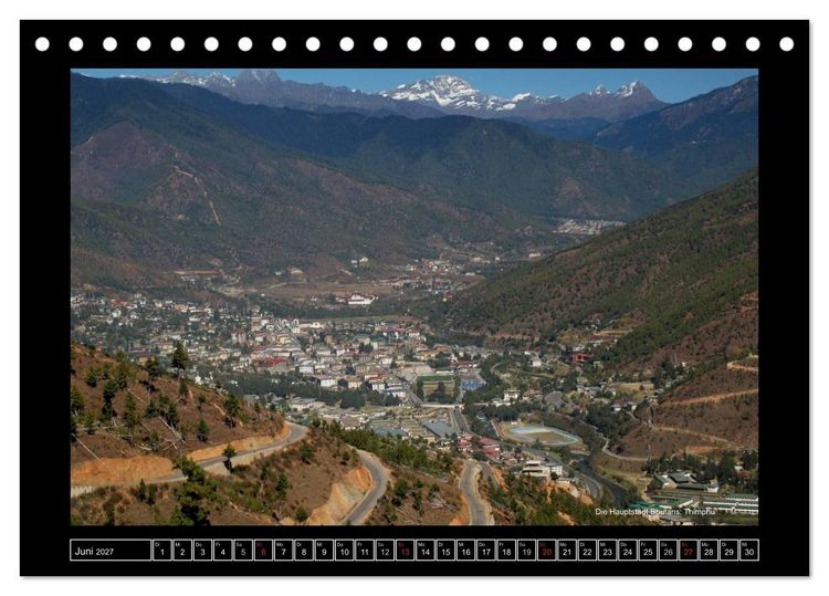 Produktbild: Bhutan Druk Yul 2027 (Tischkalender 2027 DIN A5 quer), CALVENDO Monatskalender