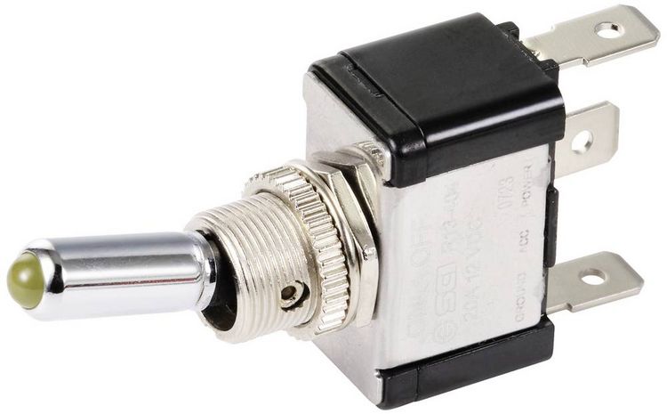 Produktbild: TRU COMPONENTS TC-11193836 Kippschalter 12 V/DC 20A 1 x Aus/Ein rastend 1St.