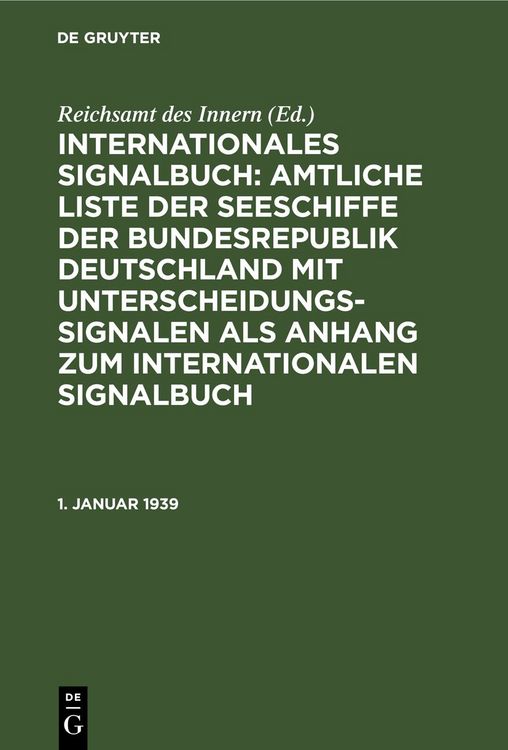 Produktbild: 1. Januar 1939