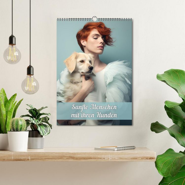Produktbild: Sanfte Menschen mit ihren Hunden (Wandkalender 2026 DIN A3 hoch), CALVENDO Monatskalender