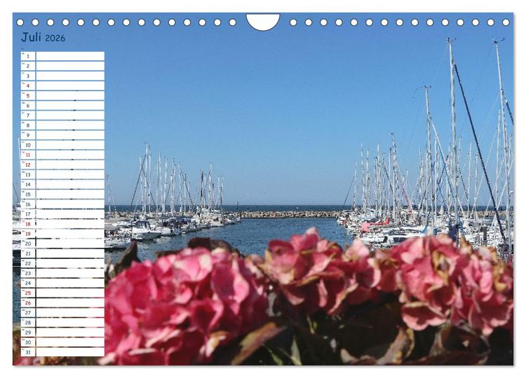 Produktbild: K&uuml;hlungsborn Geburtstagsplaner (Wandkalender 2026 DIN A4 quer), CALVENDO Monatskalender