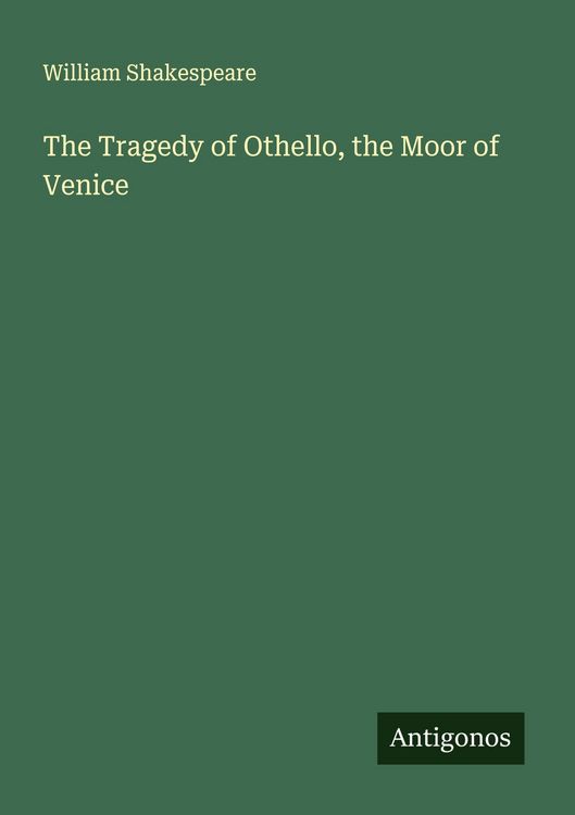 Produktbild: The Tragedy of Othello, the Moor of Venice